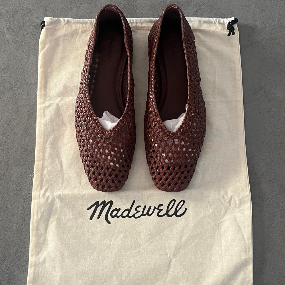 Madewell The Mylie Ballet Flat in handwoven leather - Picture 4 of 10
